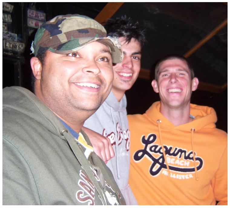 Liam, Me, and Willy at Jed's birthday party.