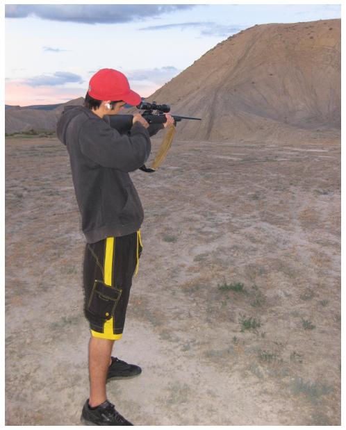 Went shooting with a 7mag rifle. After 3 attempts, I got a soda can at about 77yards.